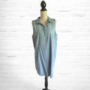 Suzy Shier Blue Sleeveless Sheath Dress